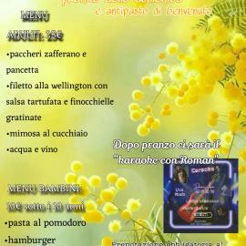 Festa della donna: pranzo e Karaoke! 8 Marzo