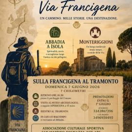 Francigena al tramonto