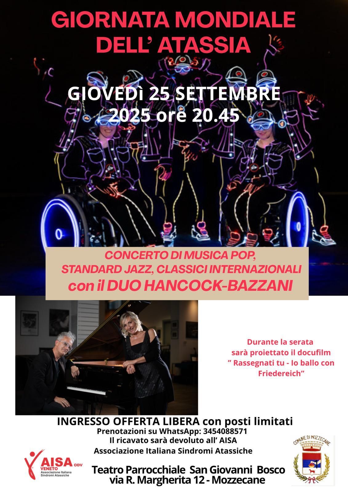 GIORNATA MONDIALE DELL'ATASSIA - COMUNE DI MOZZECANE - 25 SETTEMBRE 2025